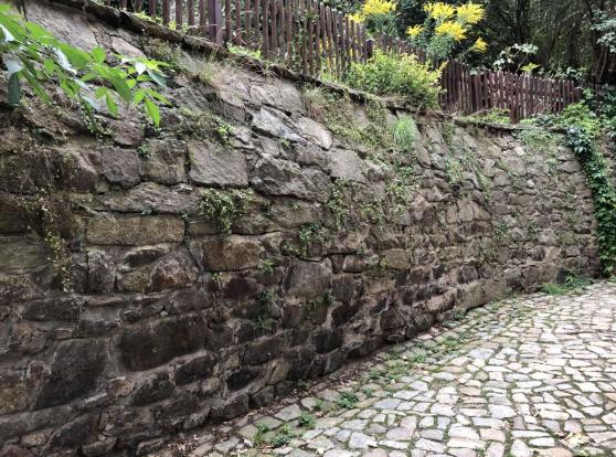 Teilsperrung bei drohendem Einsturz der Mauer "Vor der Fischerpforte"