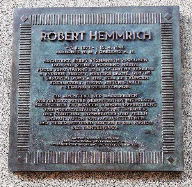 Robert Hemmrich, Architekt aus Gablonz an der Neiße